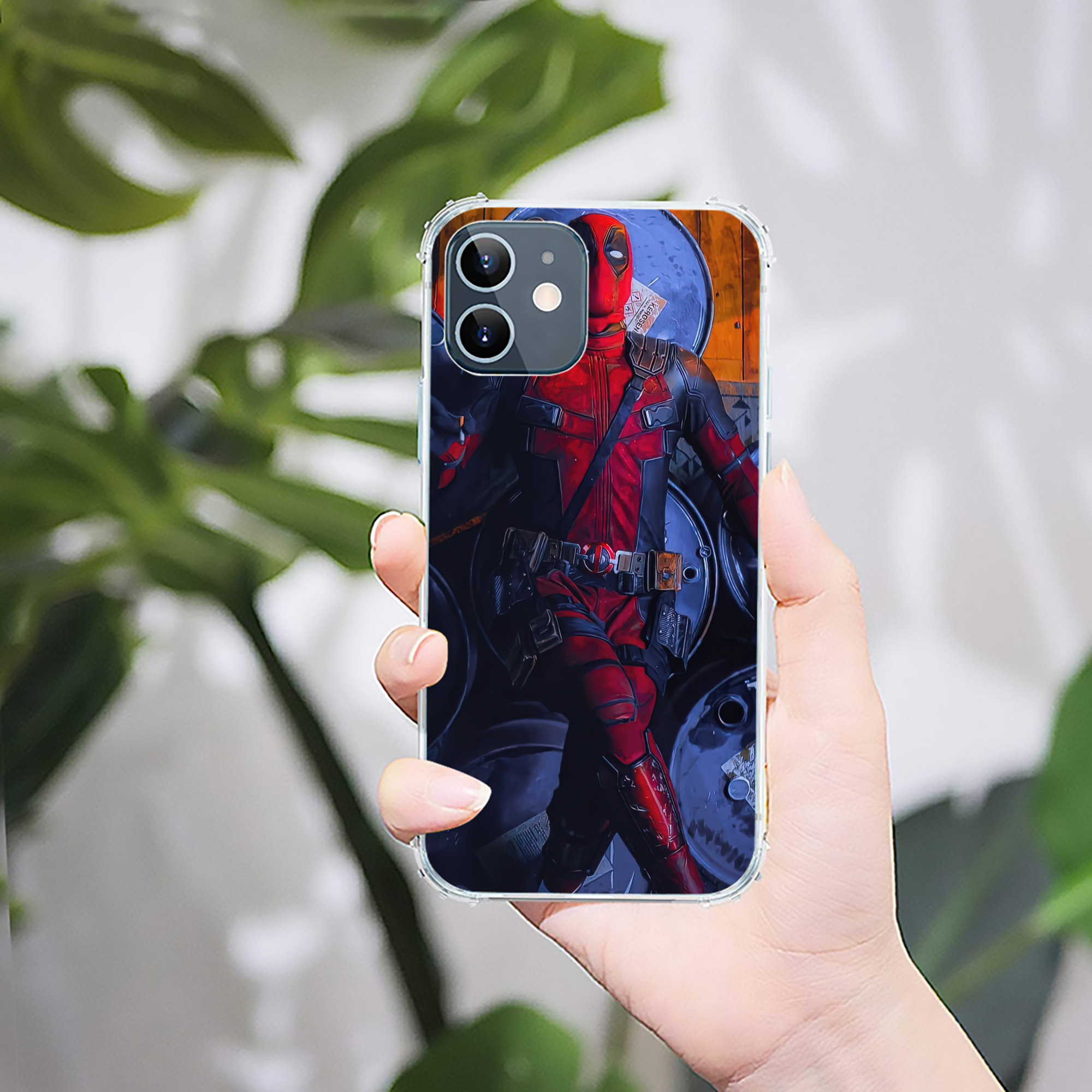 （画像用） Deadpool デッドプール 【iPhone 12シリーズ対応】透明スマホケース（クリアソフトケース）